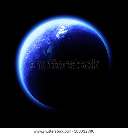 Blue Planet Isolated - Elements of this image furnished by NASA 