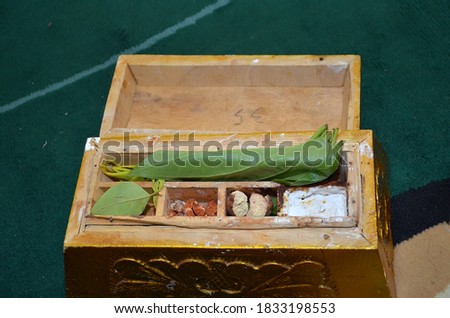 tepak sirih the traditional box for ritual Royalty-Free Stock Photo #1833198553
