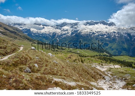 A beautiful spring day on the Montasio plan, Julian Alps, Friuli-Venezia Giulia, Italy