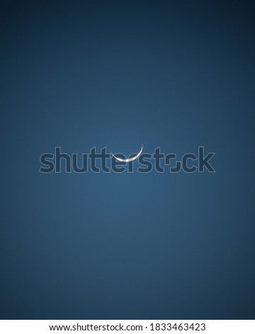 moon with blue sky background