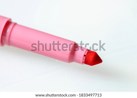 Pink magic pen, isolated on white background.