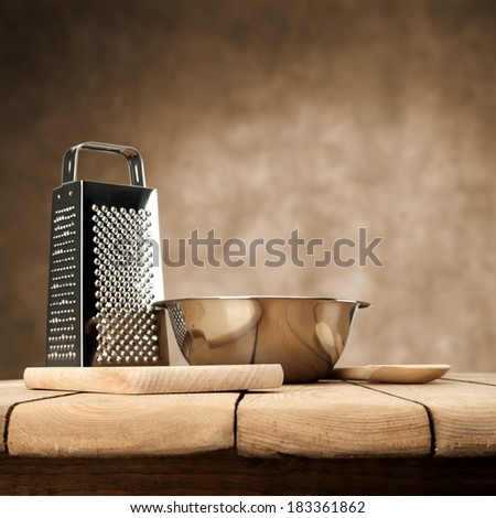 brown background and free space for your food 