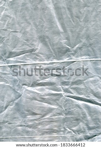 texture of a plastic bag in a gray shade of color