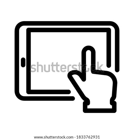 tablet icon isolated on white background from education collection. tablet icon trendy and modern tablet symbol for logo, web, app, UI. tablet icon simple sign.