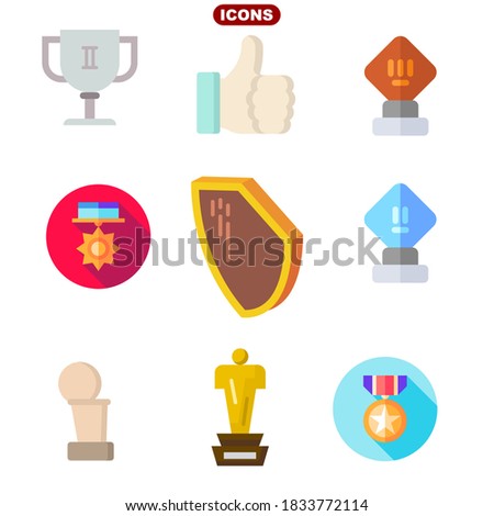awards set stock vector illustration icon