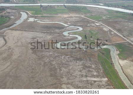 These pictures of the rivers of the Euphrates and other branches of the river in the city of Nasiriyah near the ancient city of Sumer in southern Iraq.
