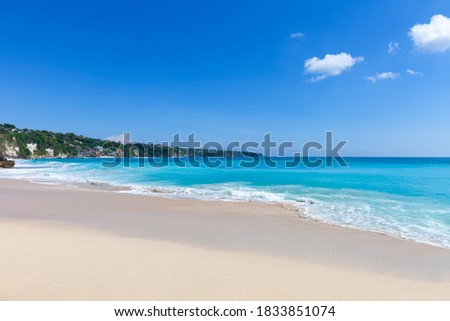 Tropical beach and ocean in Bali