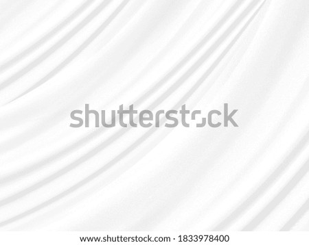 White cloth fabric texture background.with soft wave.