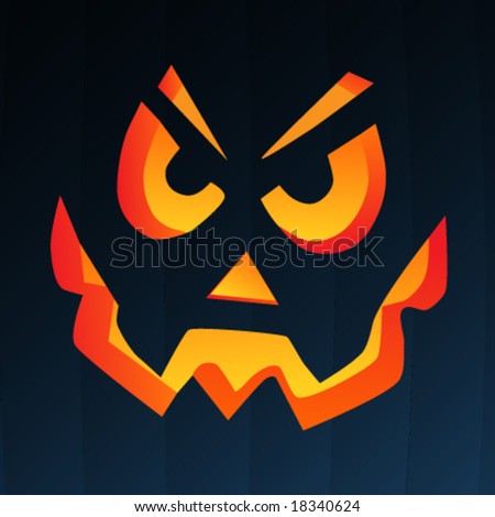Vector pumpkin face