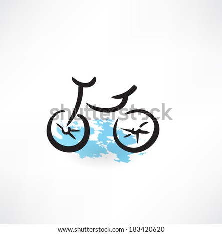 bicycle grunge icon