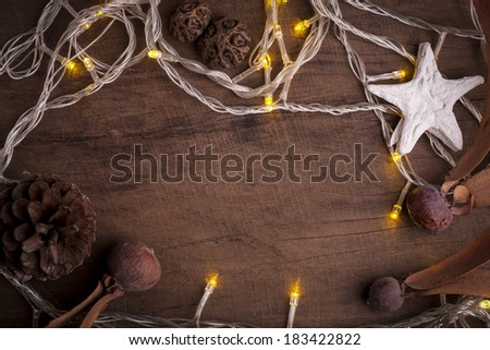 Background elements for celebration of the winter.