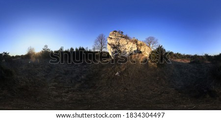 Limestone Rock afternoon HDRI Panorama