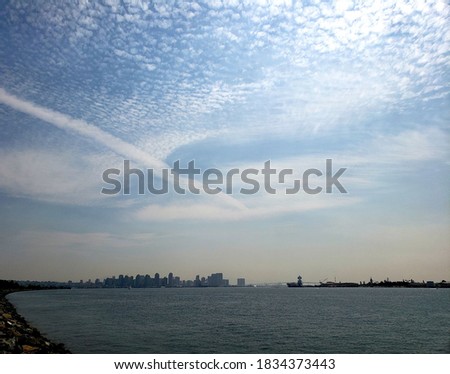 Clouds over the San Diego Bay Skyline 