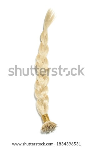 Braid Style Micro Beads Nano Ring Straight Blonde Human Hair Extensions