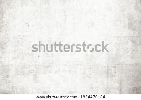 OLD NEWSPAPER BACKGROUND, GREY GRUNGE PAPER TEXTURE, TEXTURED NEWSPRINT PATTERN WITH SPACE FOR TEXT