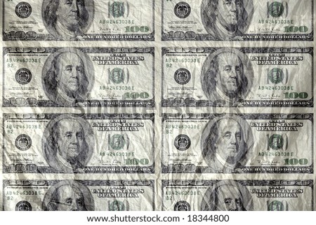 close up shot of  American dollar