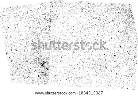 Black rolled ink vector texture on white background. Royalty-Free Stock Photo #1834515067