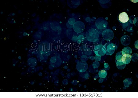 Abstract blur white bokeh with black background