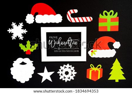 Frame, Christmas Decoration Accessories, Gutes Neues Means Happy New Year