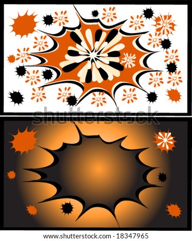 vector illustration of abstract orange