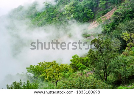 Beautiful Landscape from Wayanad Calicut Peak (Thamarassery Churam)