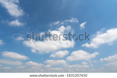 Blue sky and white clouds sky landscape