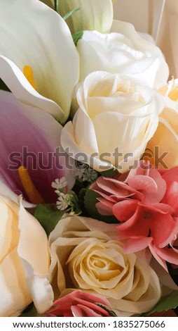 Beautiful bouquet of flowers for background