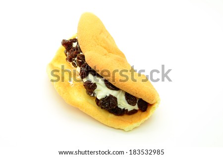 Breakfast pastries on a white background