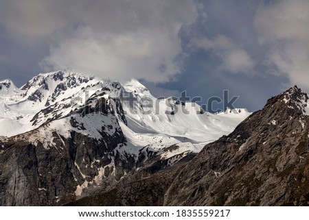 landscape photographs of glaciers 
 of Karakorum range , Uli Biaho is a mountain near Trango Towers and Baltoro Glacier in the Gilgit–Baltistan area of Pakistan