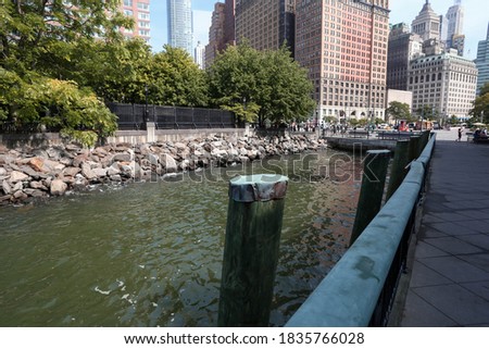 These are photos of Battery Park in Manhattan. 