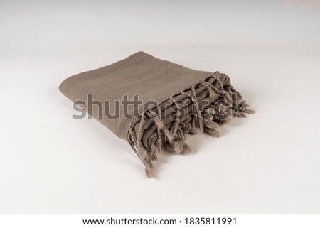 towel on the white background