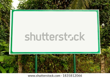 Blank billboard outdoor advertising. blank sign with space for text