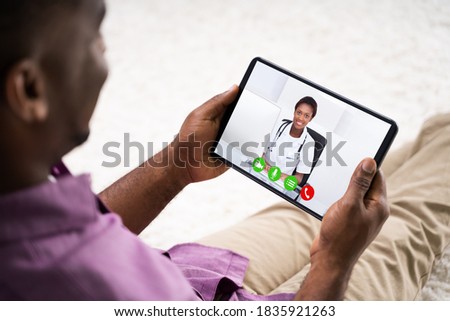 Online Video Conference Call Or Consultation With Doctor