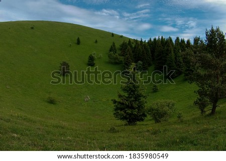 Puy de Come old volcano Auvergne France Royalty-Free Stock Photo #1835980549