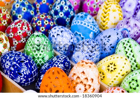 Colorful easter Eggs for sale