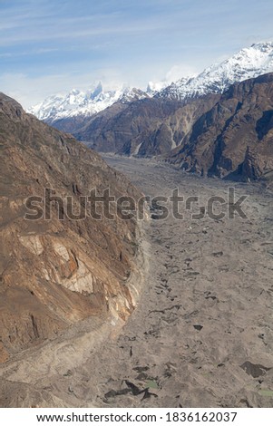 landscape photos of glaciers in baltoro reign , Karakorum range in northern areas of gilgit Baltistan , Pakistan 