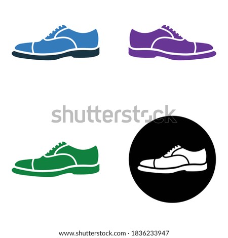 Man, shoe, male shoes icon. Vector graphics