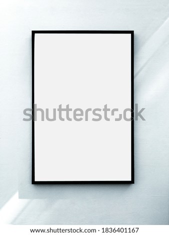 Set Realistic frame on light grunge wall and shadow on wall, frame for your projects