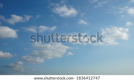 Beautiful view of blue sky and clouds