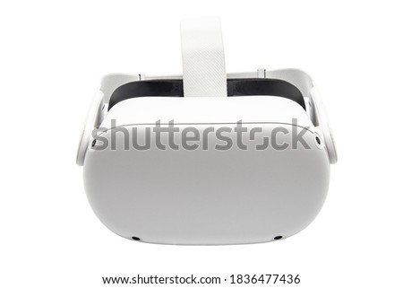 Virtual reality glasses on white background