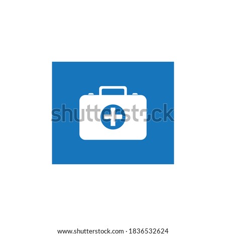 First aid Icon in trendy flat style isolated on grey background. Medical symbol for your web site design, logo, app, UI.