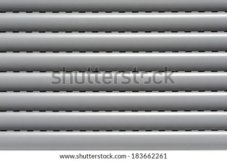 roller shutter half opened perfectly as background