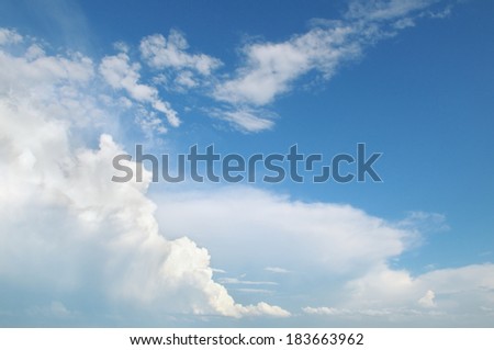 beautiful white cloud                                    