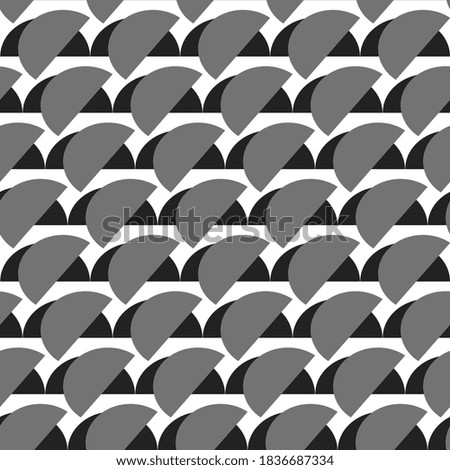 geometric vector pattern in grey and black, seamless repeatable