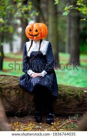 girl in a halloween costume