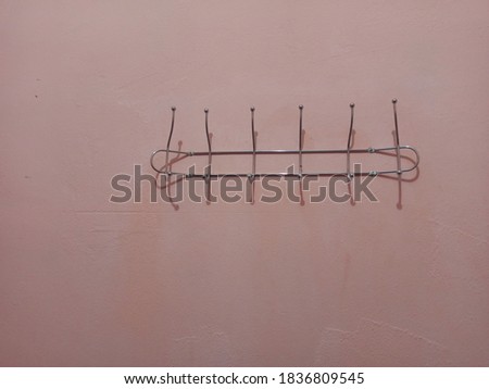 Clothes hanger on the wall