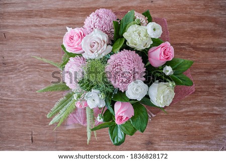A studio photo of gift flowers