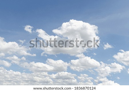 background and texture of abstract beautiful blue sky with white clouds in nature