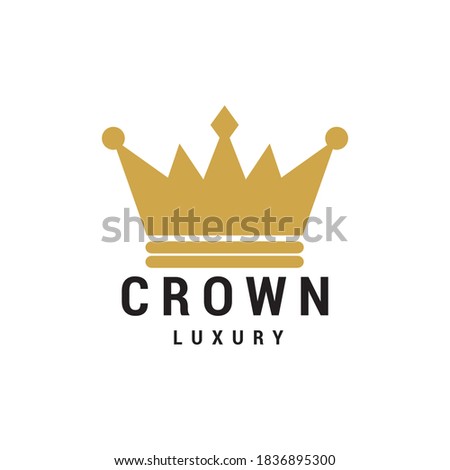 crown logo icon vector template.