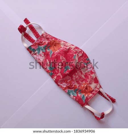 Bouquet Face Mask Made out of cotton fabric, Best Quality Best Design, Stock photos for Beauty or Fashion